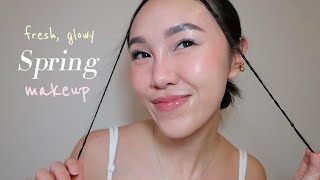 Spring Makeup  Fresh Glowy Look  Skincare to Makeup StepbyStep Tutorial [upl. by Hubey]