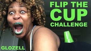 Flip The Cup Challenge  GloZell [upl. by Wappes894]