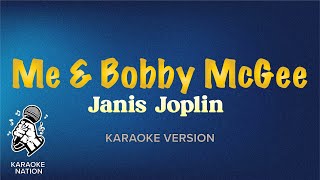 Janis Joplin  Me amp Bobby McGee Karaoke Song with Lyrics [upl. by Eladnyl]