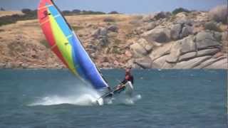 Hobie Wave Sailing in 30 knotshdwmv [upl. by Cahn]