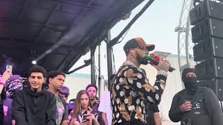 Anuel aa cantando coronamos en caserio Monte Hatillo 2024 [upl. by Berrie]