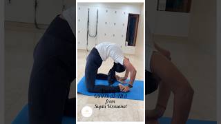 Moving to USHTRASANA from Supta Virasana [upl. by Neila]