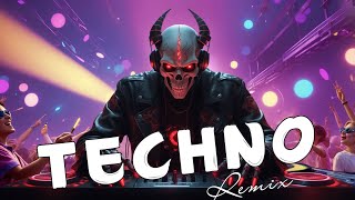 TECHNO MIX 2024 🎧 Rave Techno Remixes for Party Gym and Car Music [upl. by Annauqahs]