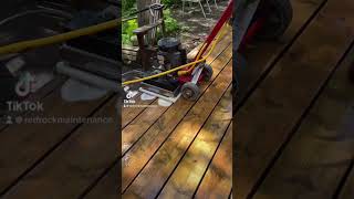 Deck cleaning with the square scrub deckcleaning cleandeck [upl. by Maleen]