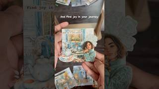 Winter theme sticker journaling asmr [upl. by Alidia]