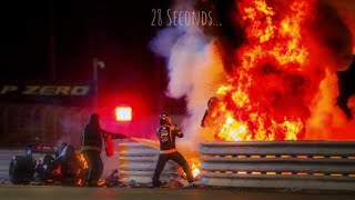 28 Seconds of Romain Grosjeans Death [upl. by Ober]