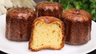 CANNELÉS BORDELAIS  Crispy and melting French dessert recipe easy legendary Dessert no alcohol [upl. by Shlomo194]