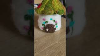 Unfinished fairy house update part1 needlefelting [upl. by Ahseenyt]