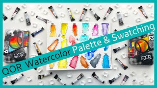 QOR Watercolors  Swatch amp Build A Palette With Me [upl. by Lemmor491]