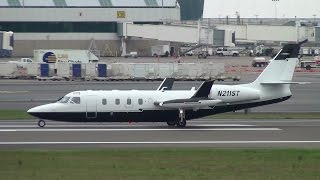 Untitled N211ST IAI Westwind Takeoff Portland Airport PDX [upl. by Inavihs]