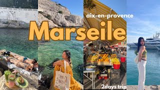 South of France Travel Vlog 🌼  Marseile 2 days Trip  my Interrails Journey [upl. by Asen549]