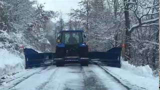 Snow plowing in Alps Northern Italy [upl. by Streetman]