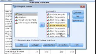 Deskriptivstatistische Analyse von Fragebogendaten [upl. by Ordisy]