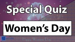 Womens Day Quiz  QuizMe [upl. by Dumanian283]