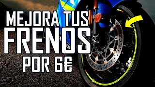 TRUCO MEJORES FRENOS EN MOTO 🏍️ por 6€ [upl. by Aerdnahc950]