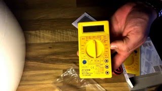 digital multimeter DT830B unboxing and function overview [upl. by Nenney]