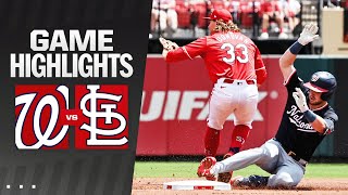 Nationals vs Cardinals Game Highlights 72824  MLB Highlights [upl. by Leontina]