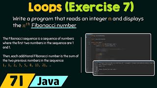 Loops in Java Exercise 7 [upl. by Alvarez]