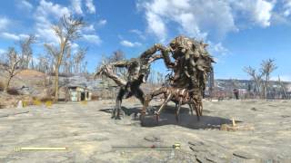 Fallout 4  Legendary Mythic Deathclaw vs Mirelurk Queen [upl. by Sorrows]