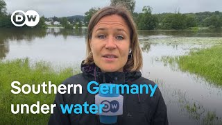 Floods batter southern Germany after Danube river bursts its banks  DW News [upl. by Aliac258]