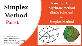 Simplex Method Part1 Introduction amp Transition from Algebraic to Simplex Method [upl. by Oswald]