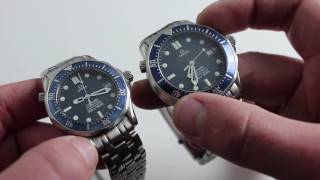 Omega Seamaster HeadToHead 255180 vs 253180 [upl. by Einahpetse]