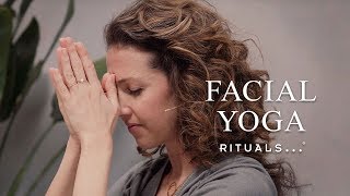 Facial Yoga for a Radiant Skin  Yoga with Rituals [upl. by Alian207]