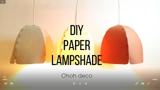 Paper Lampshade DIY [upl. by Secilu]