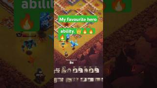 Clash Of Clans History  My fav hero ability 🔥👑 clashofclans ytshorts cocshorts shortsfeed [upl. by Riay]