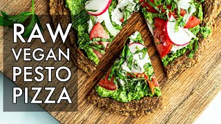 Raw Vegan Pesto Pizza [upl. by Mosier]