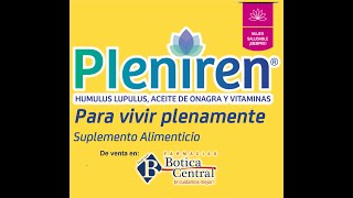 PLENIREN® Suplemento alimenticio  Farmacias Botica Central [upl. by Allisan]