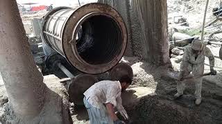 Manufacturing of RCC pipes by Spinning Method  Centrifugal Method  SpunCast Concrete Pipes [upl. by Annaid254]