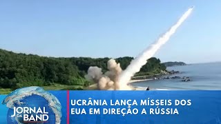 Ucrânia lança mísseis dos EUA em direção a Rússia  Jornal da Band [upl. by Eliott578]