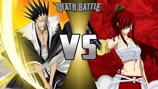 Kenpachi Zaraki Bleach Vs Erza Scarlet Fairy Tail  Fantasy Faceoff [upl. by Summer303]