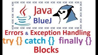 26 Type of Errors and Exception Handling in java  Class 10 Computer Applications [upl. by Asim]