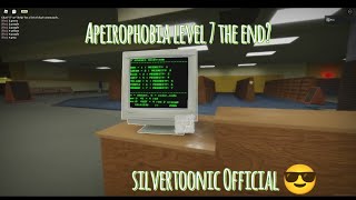 Apeirophobia Chapter 1 level 7 The end gameplay at Roblox [upl. by Acisej588]