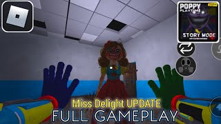 Poppy Playtime StoryMode Chapter 3 Miss Delight UPDATE  Roblox Full Gameplay Walkthrough [upl. by Aieka]