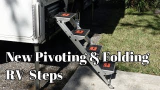 New Pivoting amp Folding RV Steps  Enhanced Design [upl. by Grossman919]