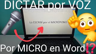 ✍🎤📢 Cómo ESCRIBIR en WORD DICTADO por la VOZ 2024 NO USES MÁS el TECLADO ⌨️ [upl. by Ephrayim]