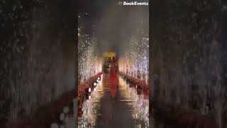 Magical Bridal Entry with Fireworks  Wedding Goals bridalentry bride wedding [upl. by Narba]