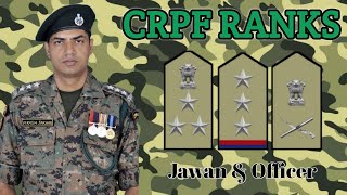 CRPF ALL RANKS  Jawan To Ofiicer  AN Defence [upl. by Lobell]