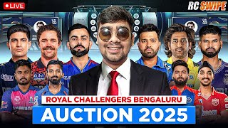 LIVE 2025 MEGA RCPL AUCTION WITH RCB RC SWIPE Hard Mode [upl. by Naomi]