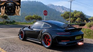 PORSCHE 911 GT3 RS 2019  Forza Horizon 5  Thrustmaster T300RS Gameplay [upl. by Ketchum]