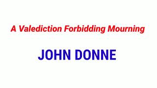 A Valediction Forbidding Mourning  John Donne MCQ [upl. by Farmer447]