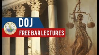 DOJ Free Bar Lectures 2018  Day 2  Afternoon Session [upl. by Myrtle]