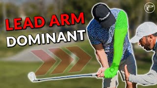 The Role Of The LEAD Left Arm In The Golf Swing [upl. by Aitra569]