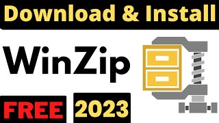 How to Download and Install WinZip Full Version For Free in Windows 7  8  10  11  Hindi  2023 [upl. by Citron]