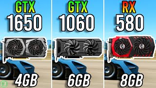 GTX 1650 4GB vs GTX 1060 6GB vs RX 580 8GB [upl. by Ezmeralda678]