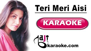 Teri Meri Aisi Dosti Coke Studio  Video Karaoke Lyrics  Nazia Hassan Zohaib Hassan Bajikaraoke [upl. by Ingles]