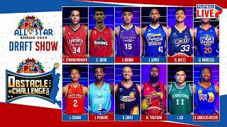 Obstacle and threepoint shootout participants  PBA 2024 AllStar Draft [upl. by Aiasi591]